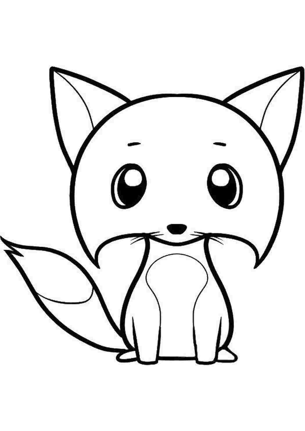 Раскраска Лисичка