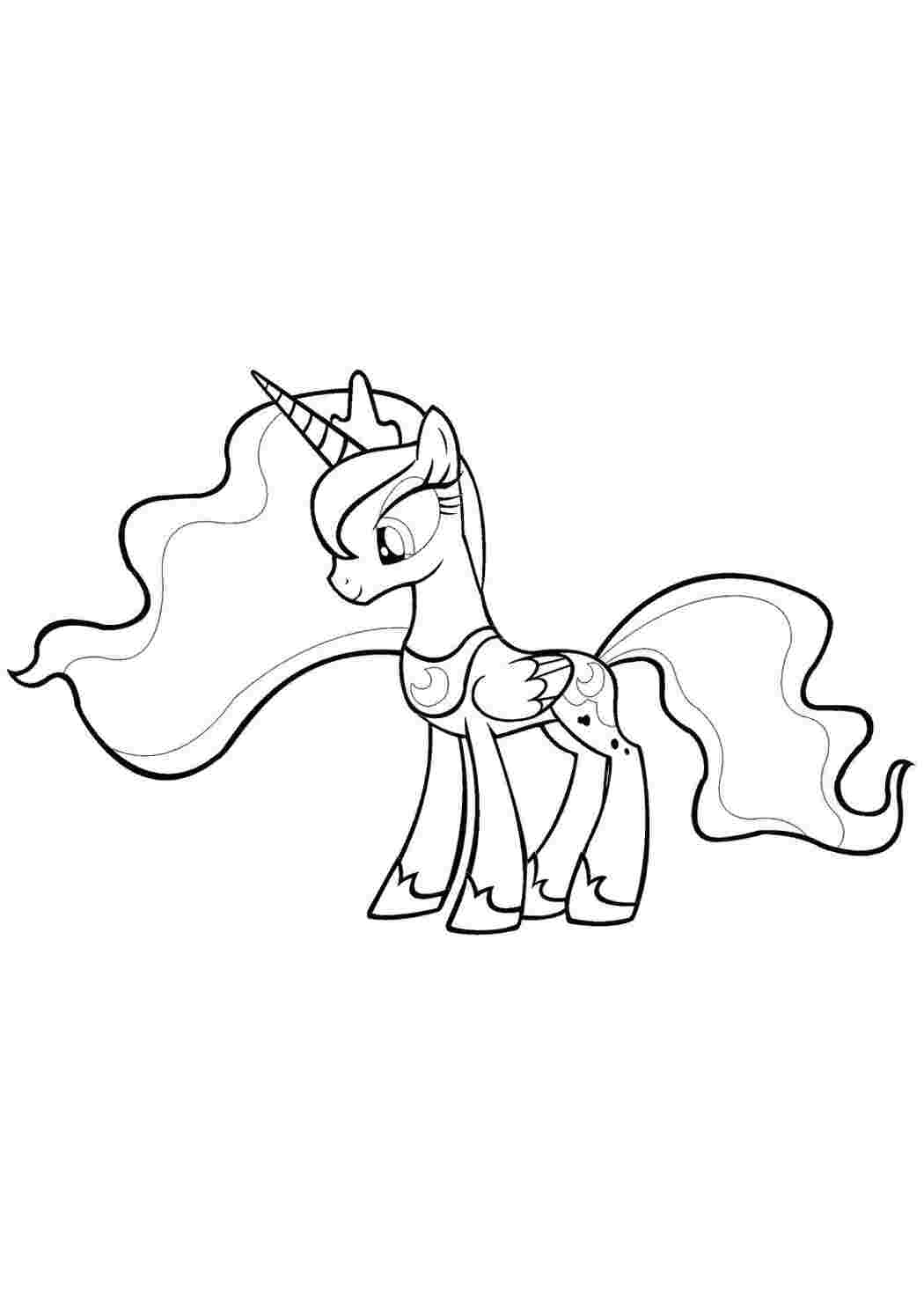 Раскраска луна