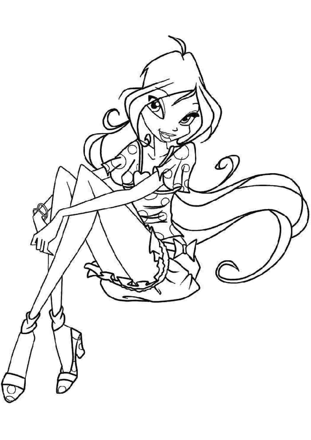 Раскраска Блум