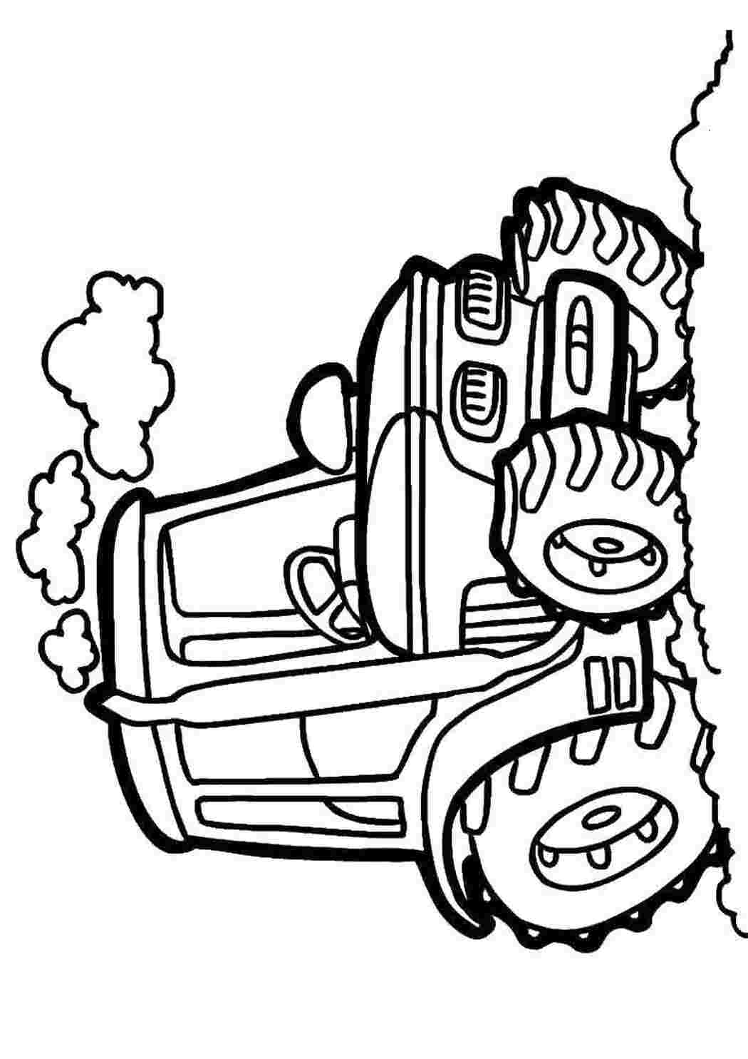 Раскраска Трактор