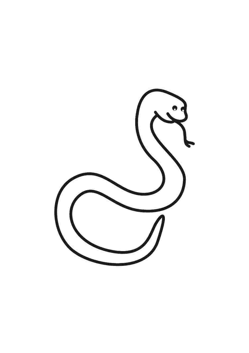 Раскраска Змея