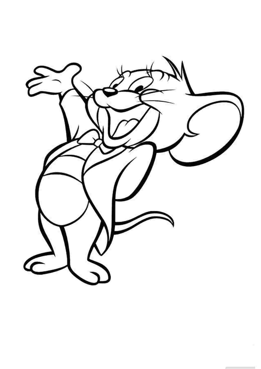 Джерри мышь раскраска