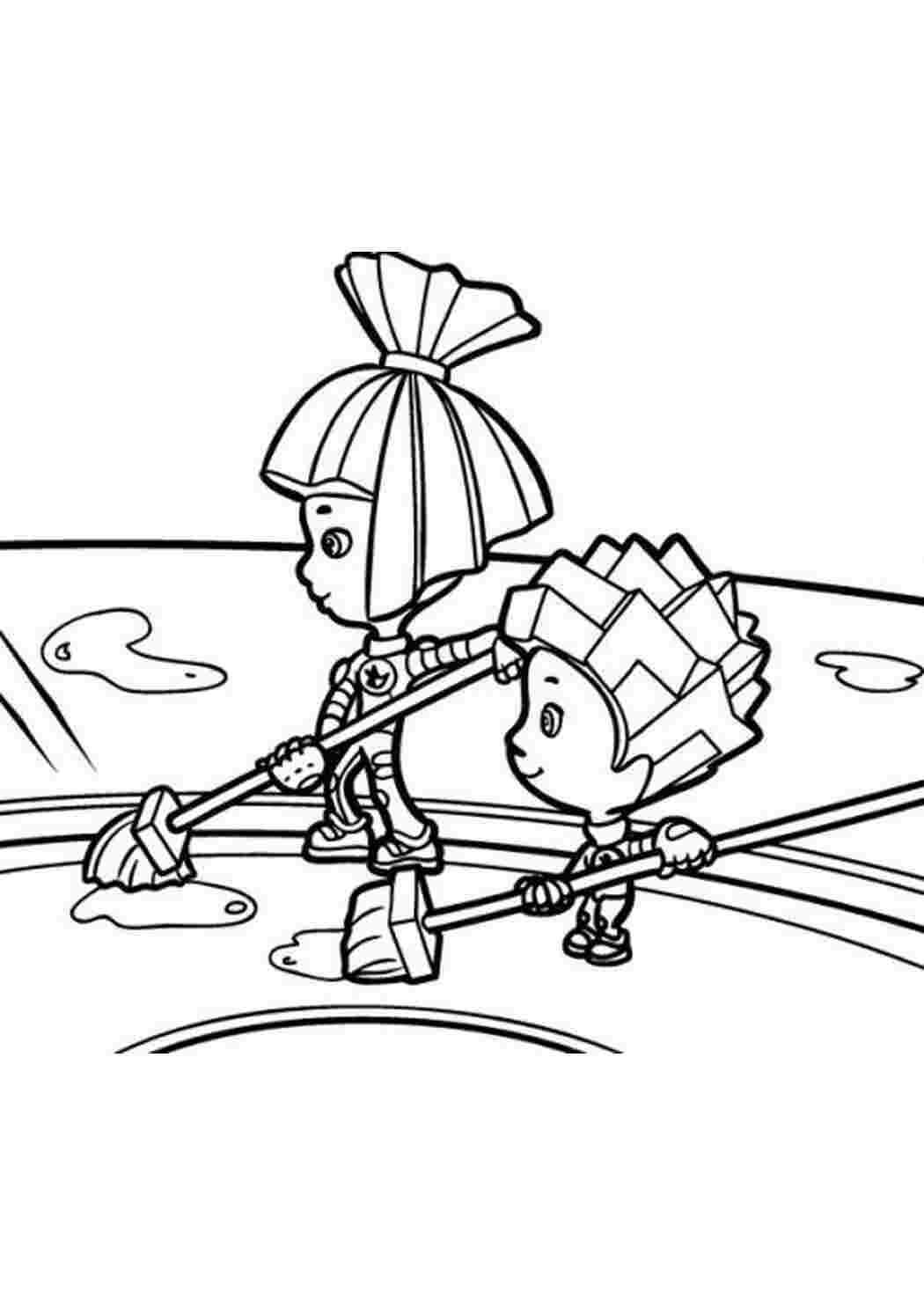 Раскраска Раскраски фиксики24