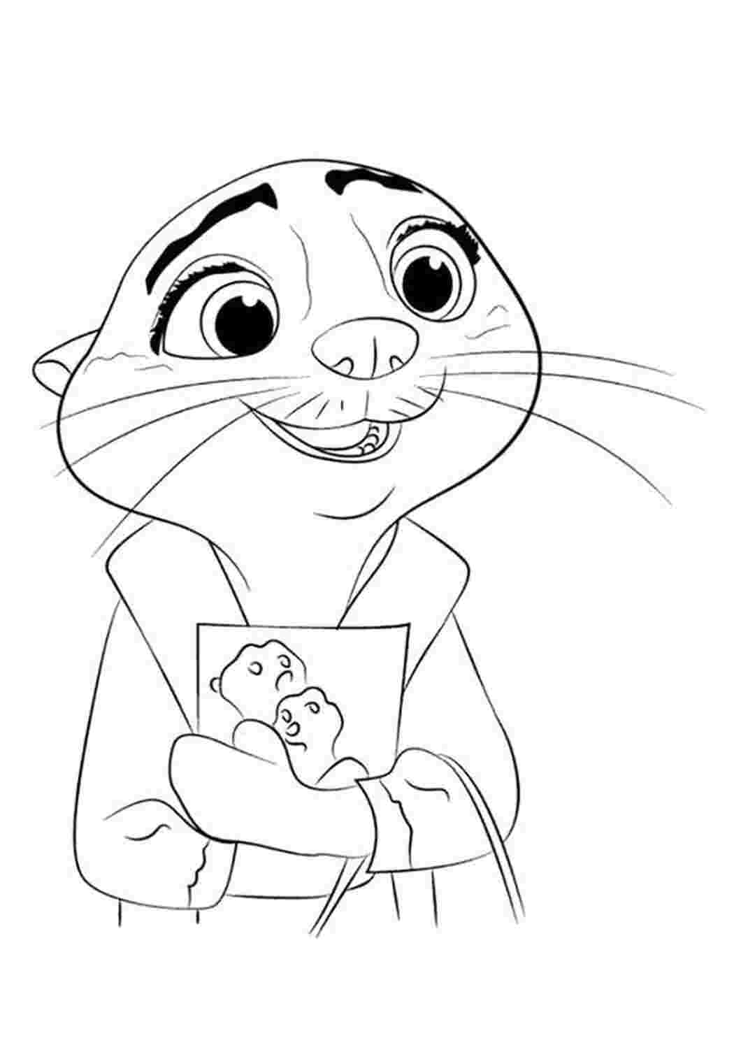 Раскраска джуди