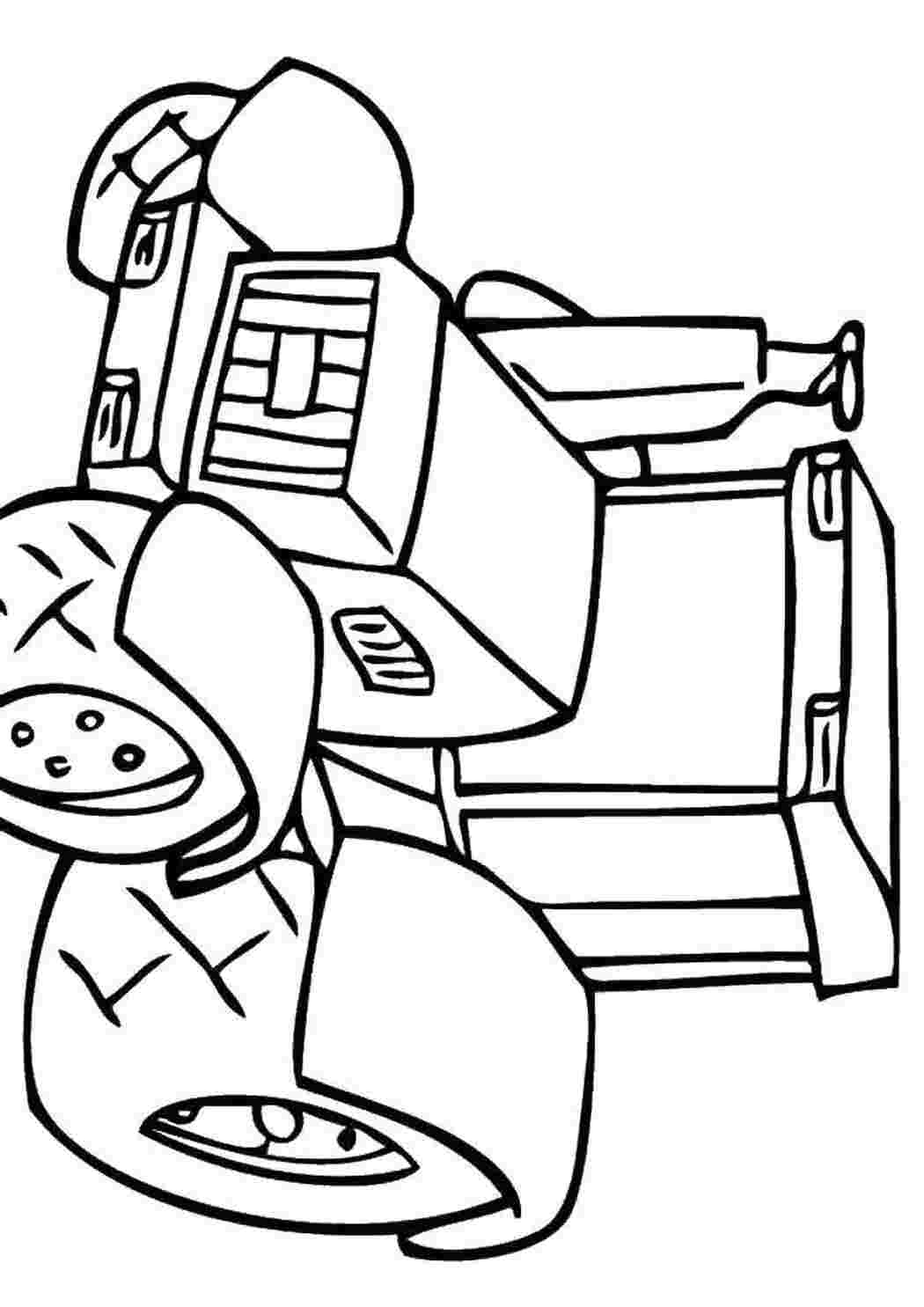 Раскраска Трактор