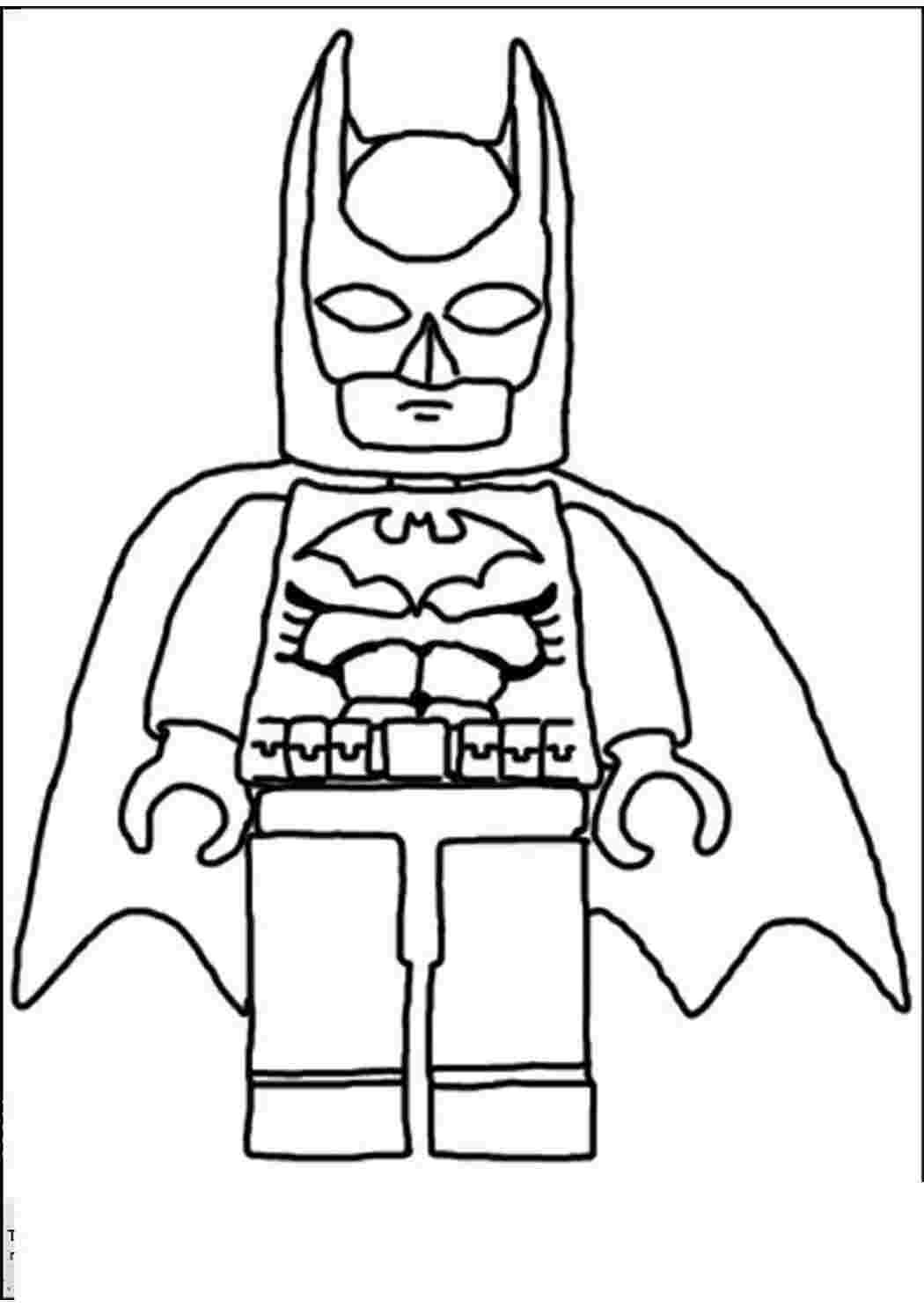 Лего Бэтмен раскраска лего