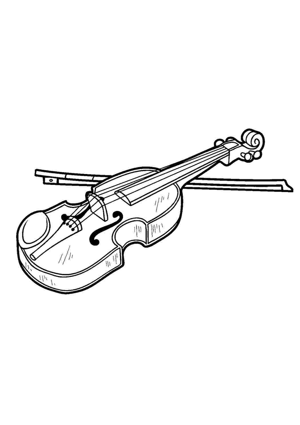 Скрипка для распечатки