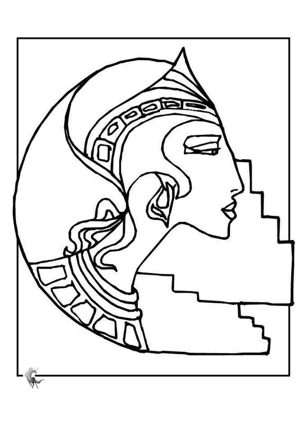 Нефертити раскраска царица Египта