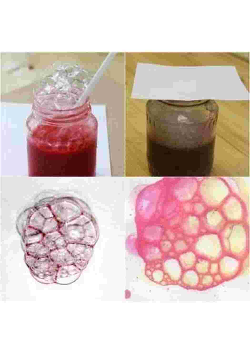 Раскраска Рисунки гуашью мыльными пузырями