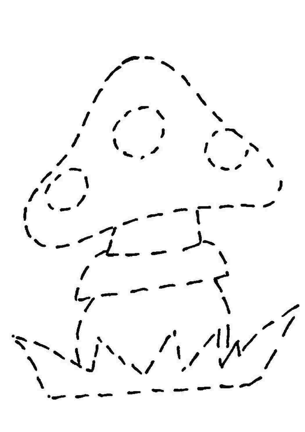 Раскраска Грибочек