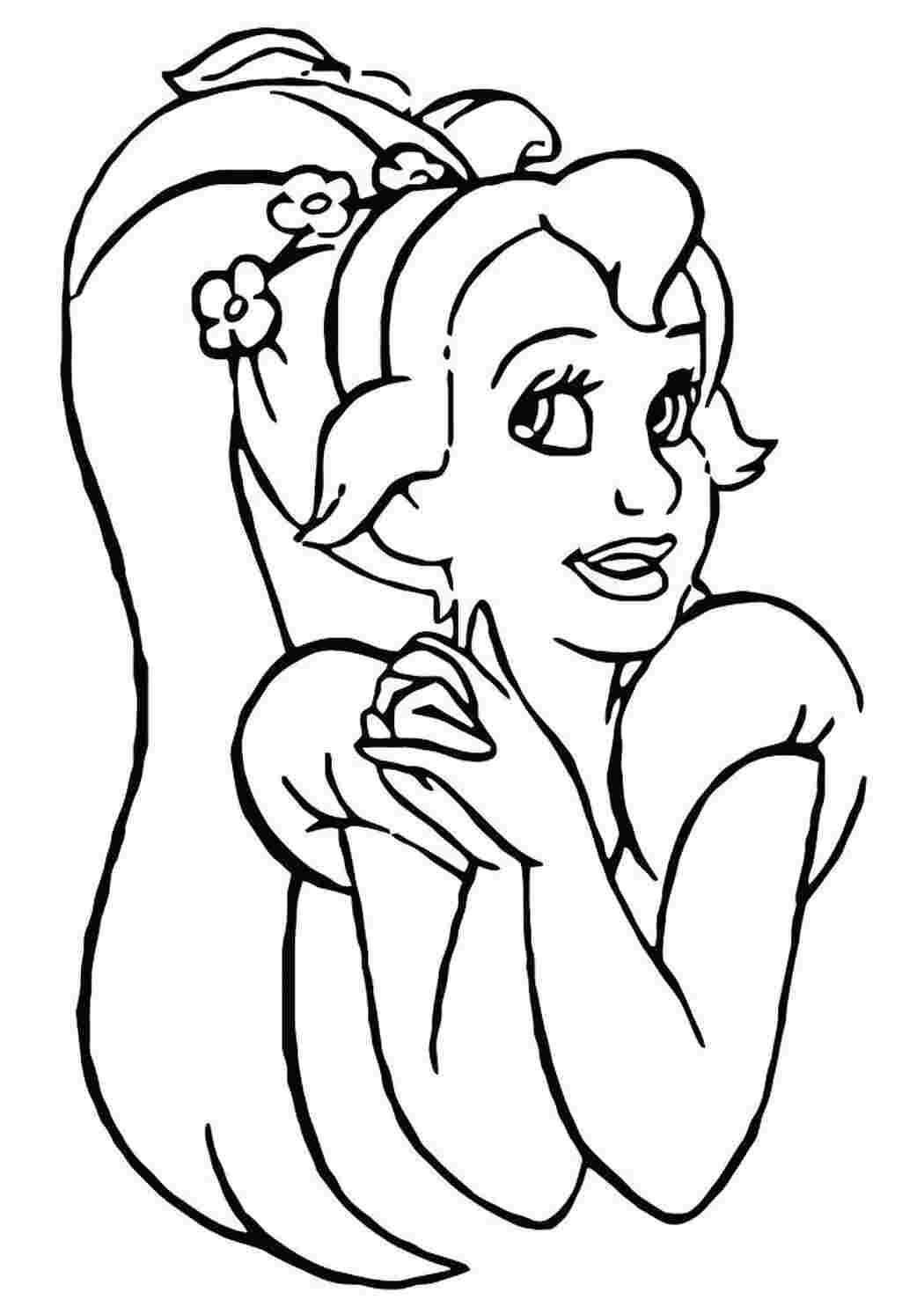 Раскраска Дюймовочка