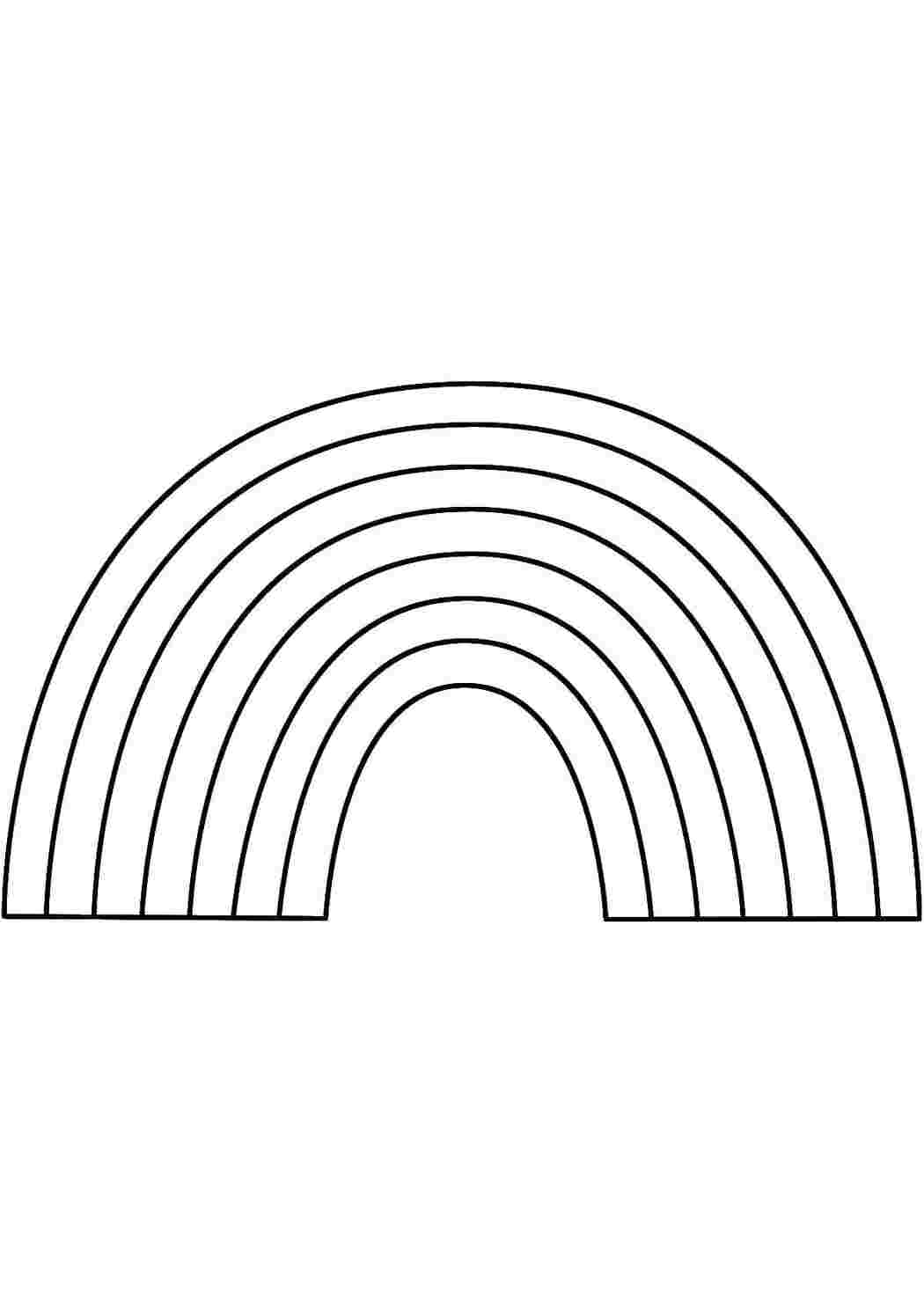 Раскраска Радуга