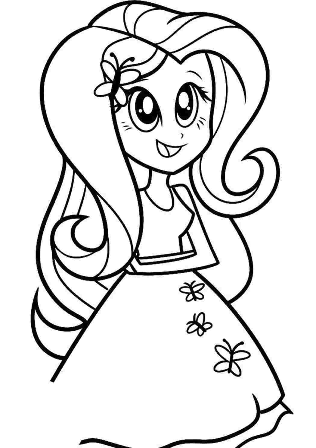 Раскраска Красотка