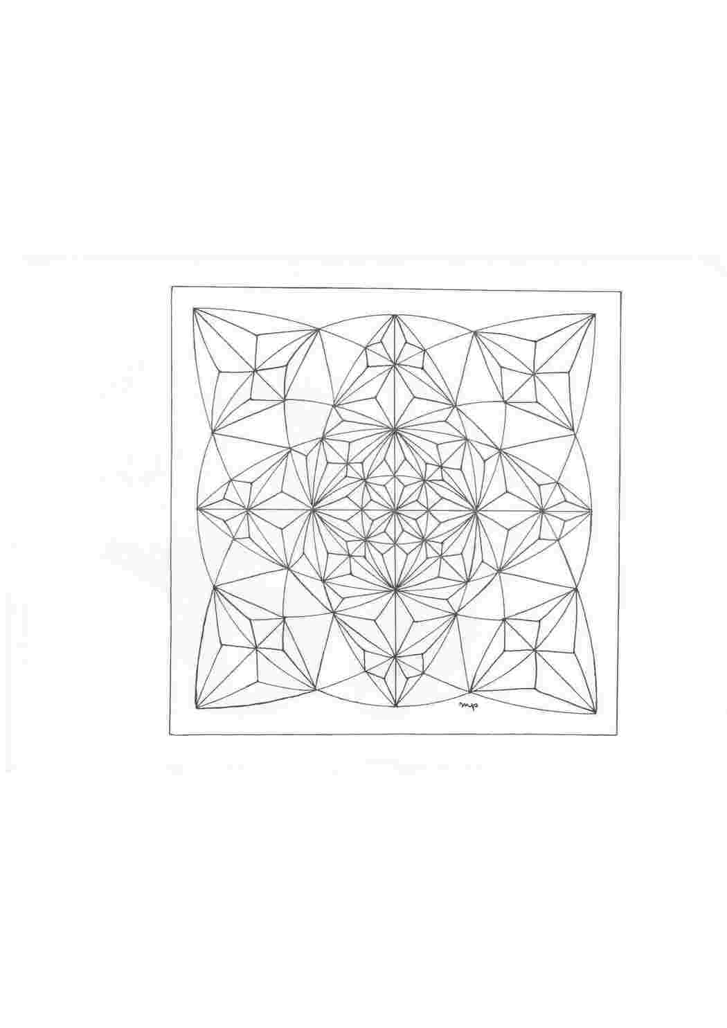 Раскраска Фракталы раскраски для развития воображения