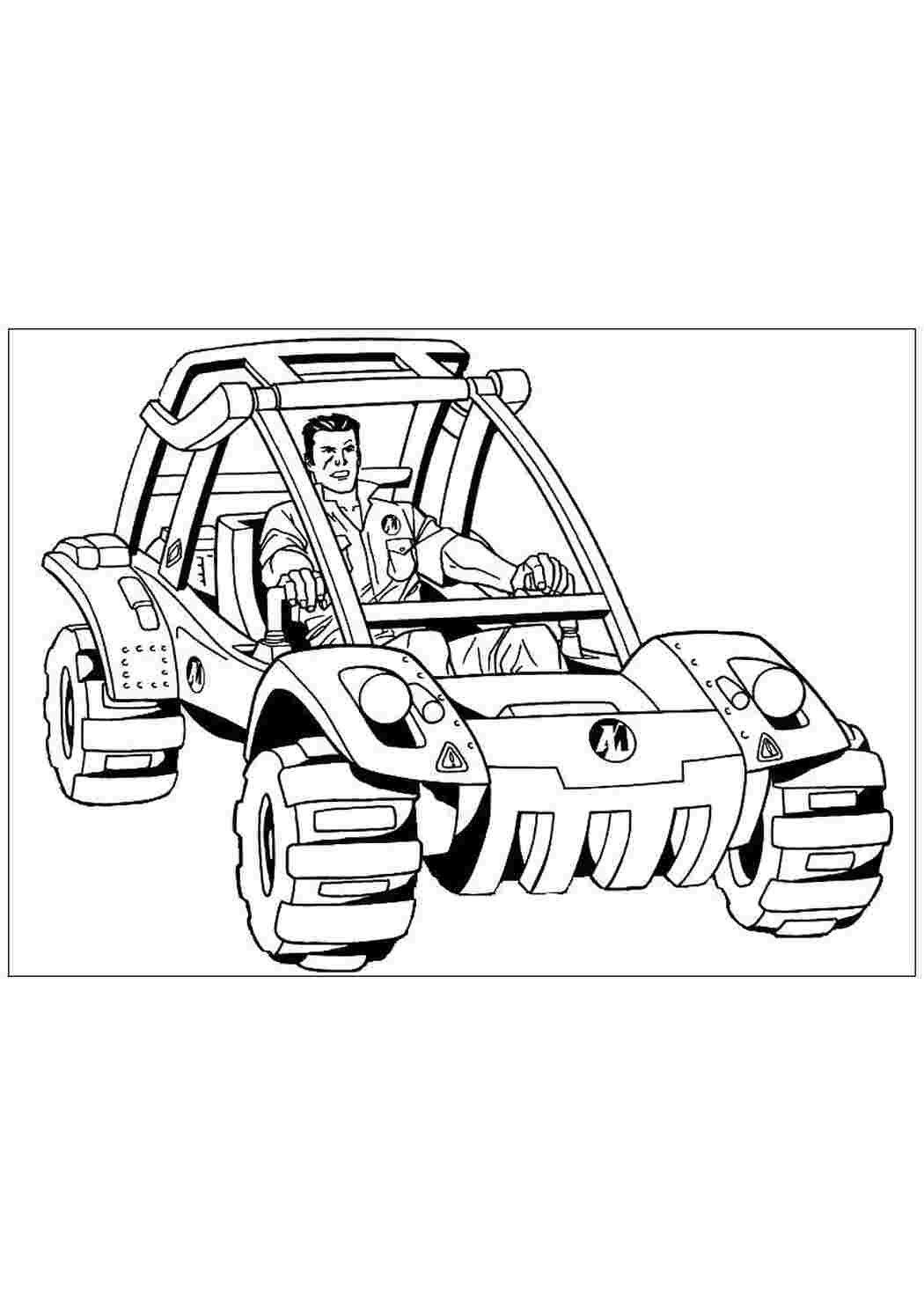 Раскраска Вездеход