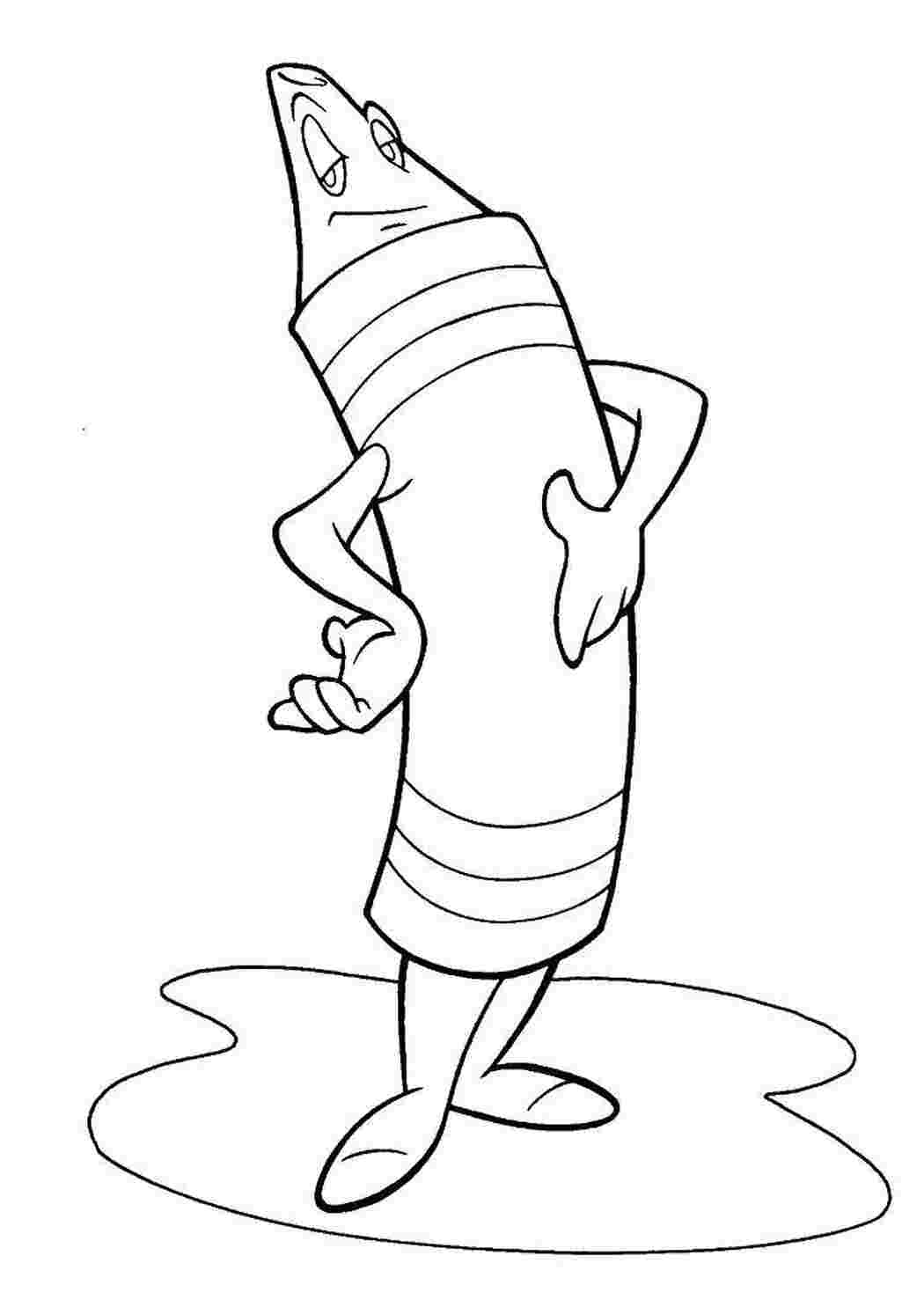 Раскраска Восковый карандаш