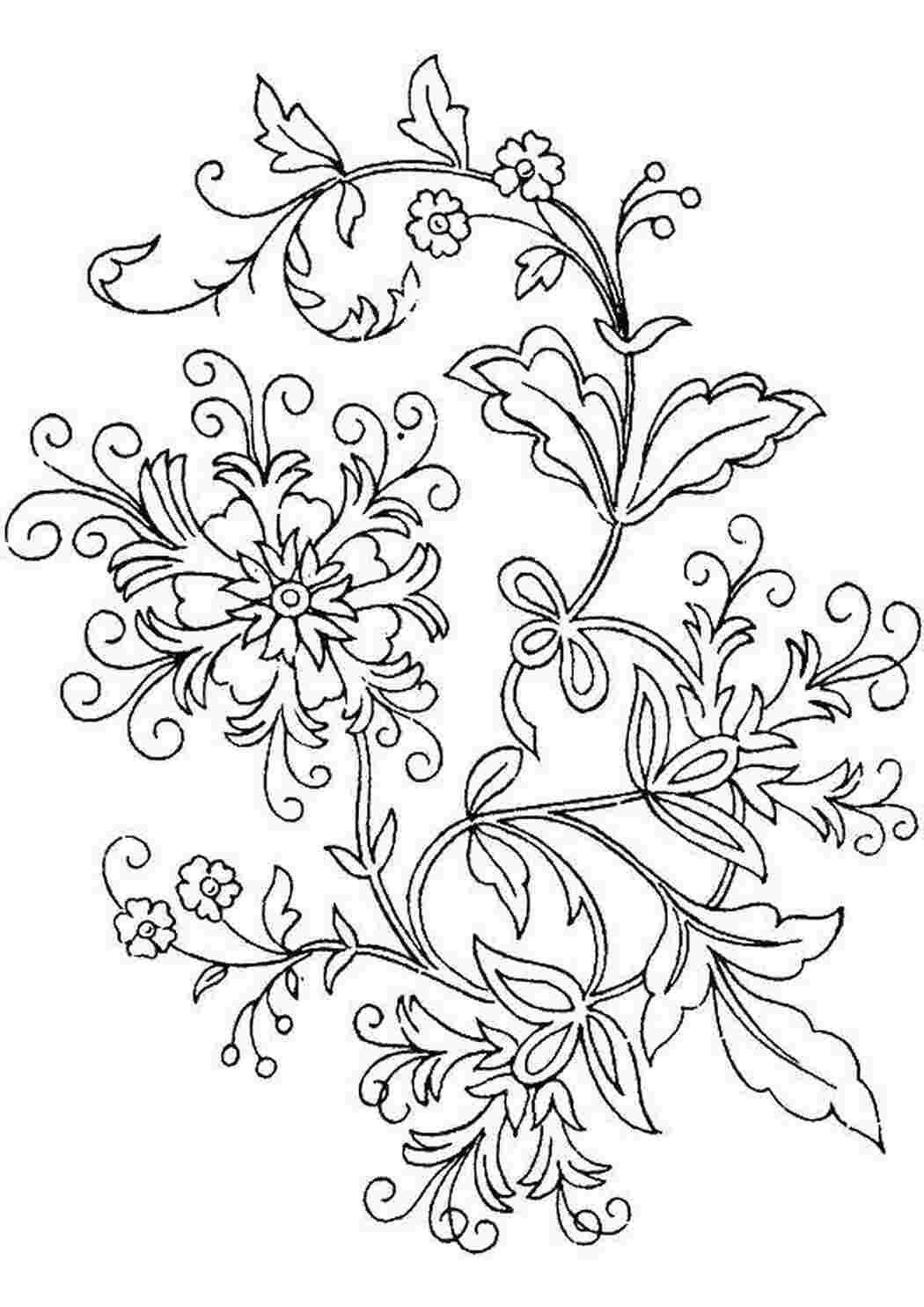 Раскраска Цветы