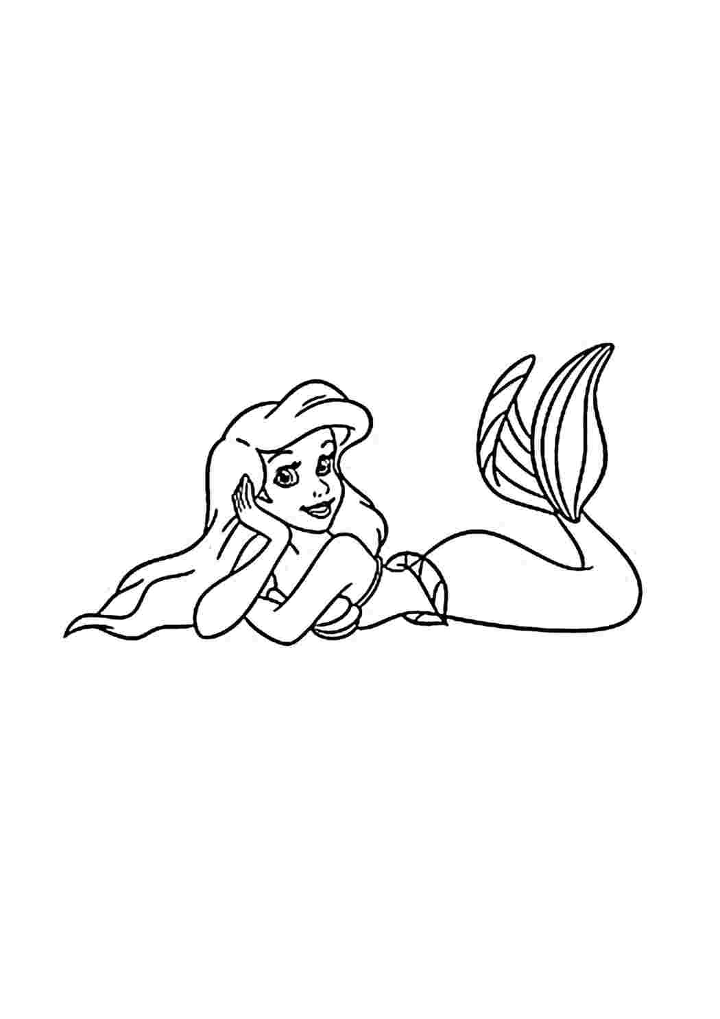 Раскраска Чудная русалочка