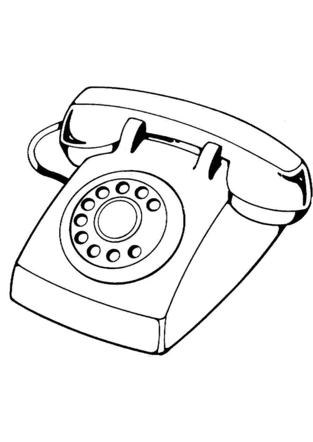 Раскраска телефон
