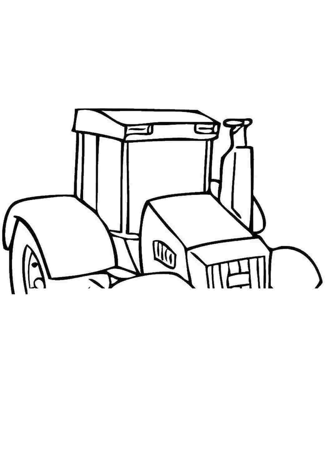 Раскраска Трактор