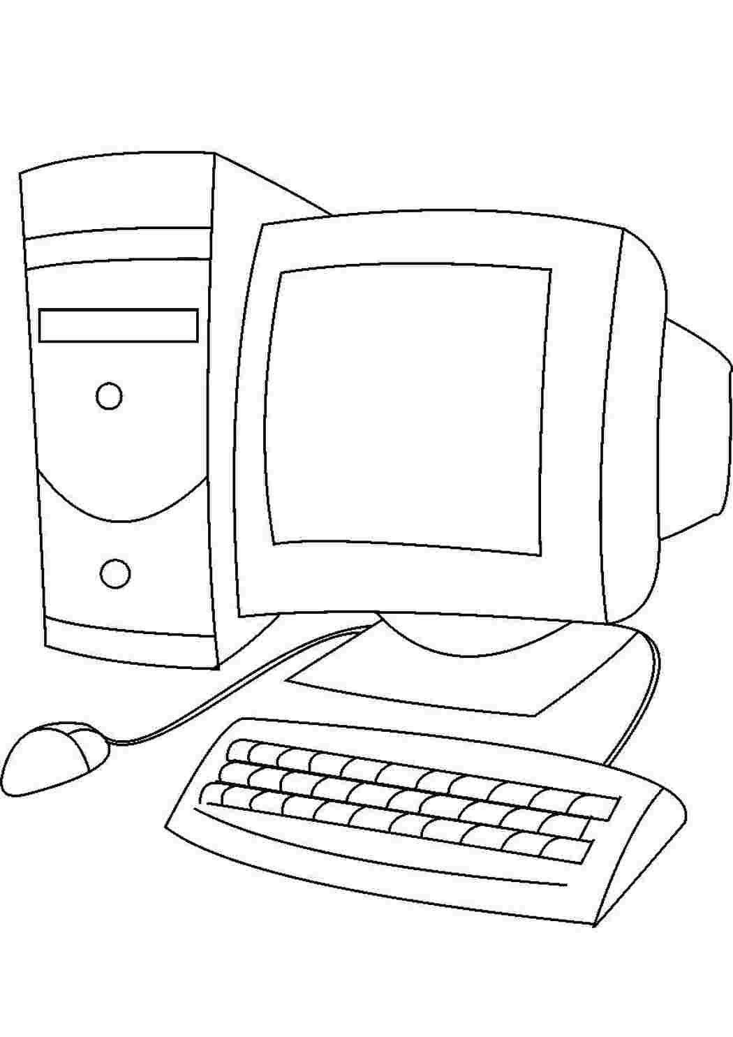 Раскраска системный  блок