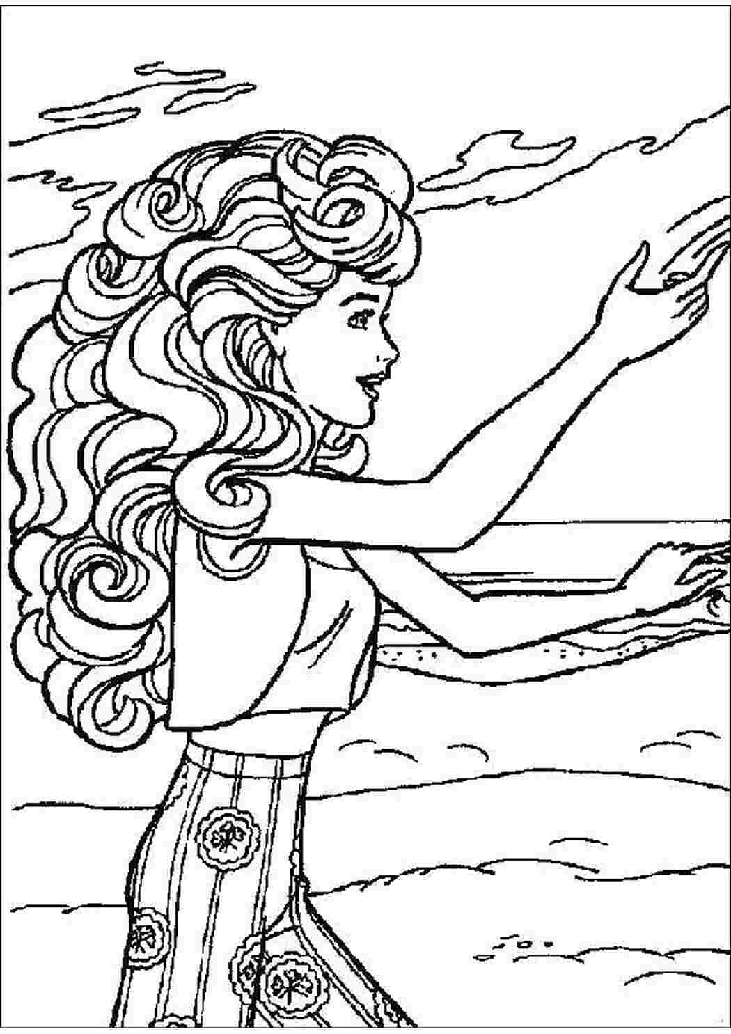 Раскраска barbie