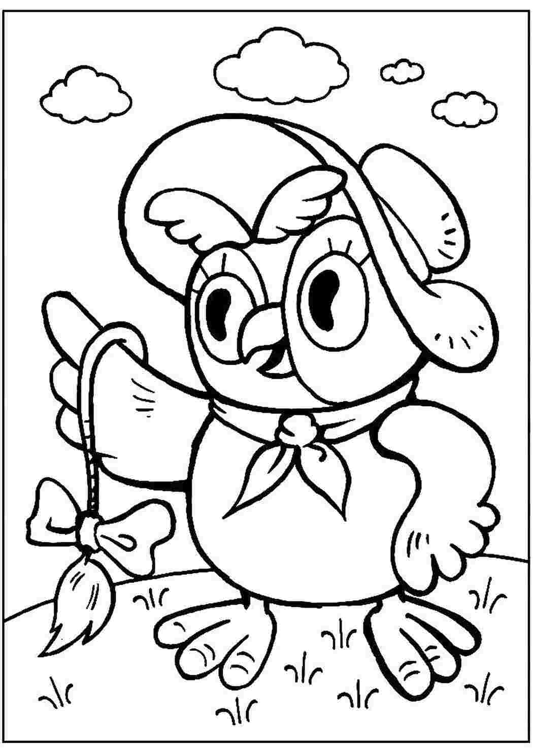 Раскраска Совушка