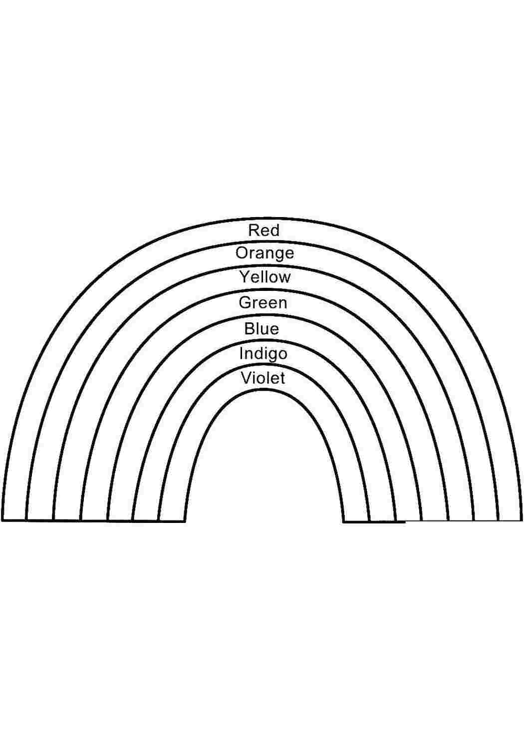 Раскраска Радуга