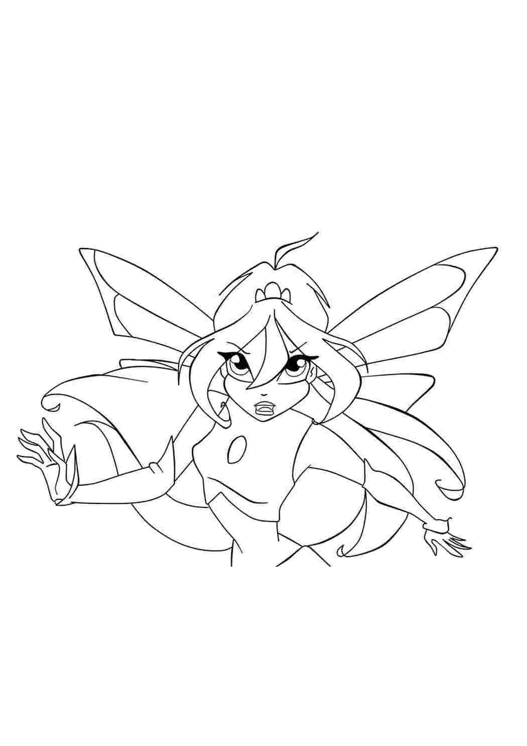 Раскраска Блум