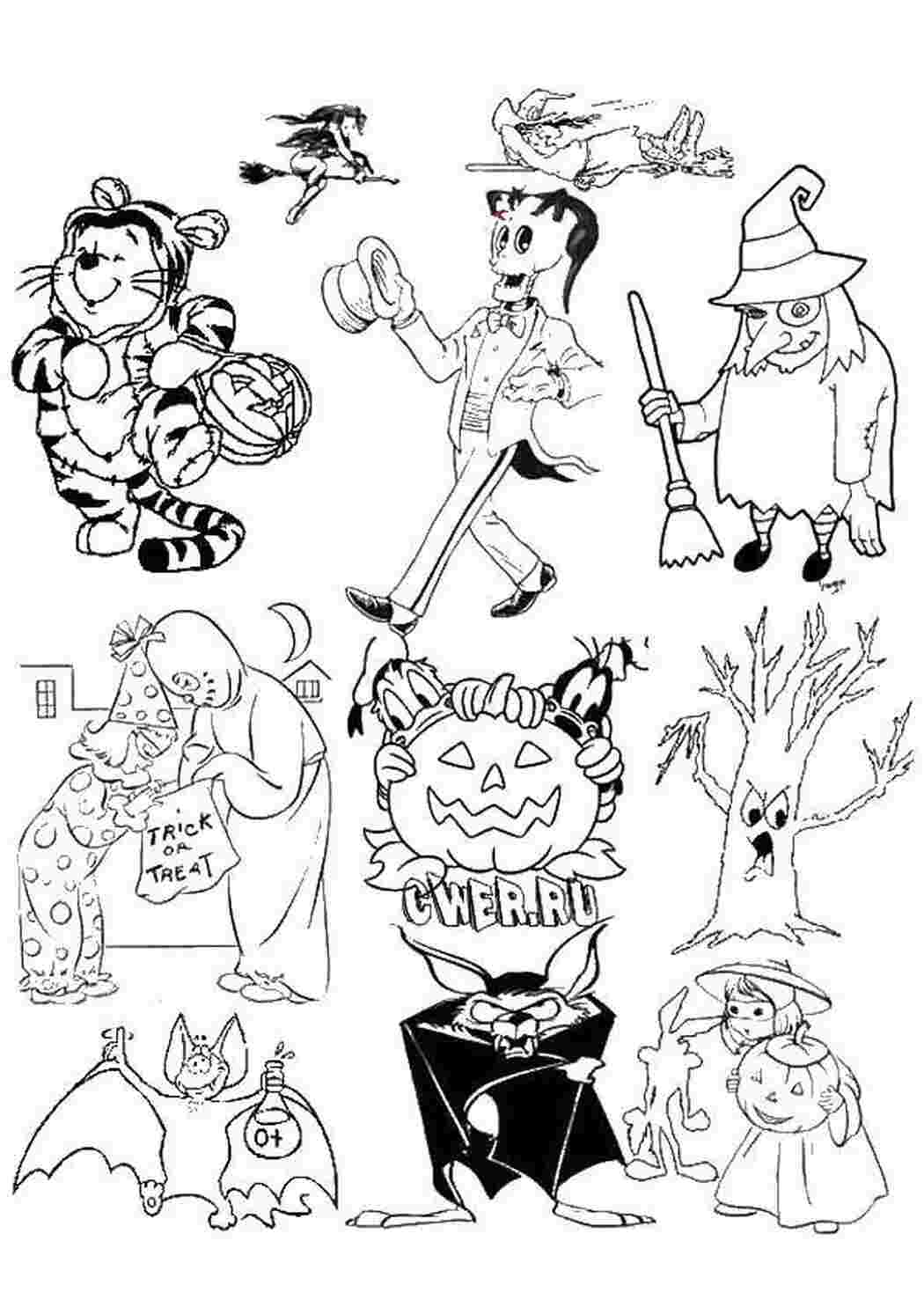 Раскраска Хэллоуин