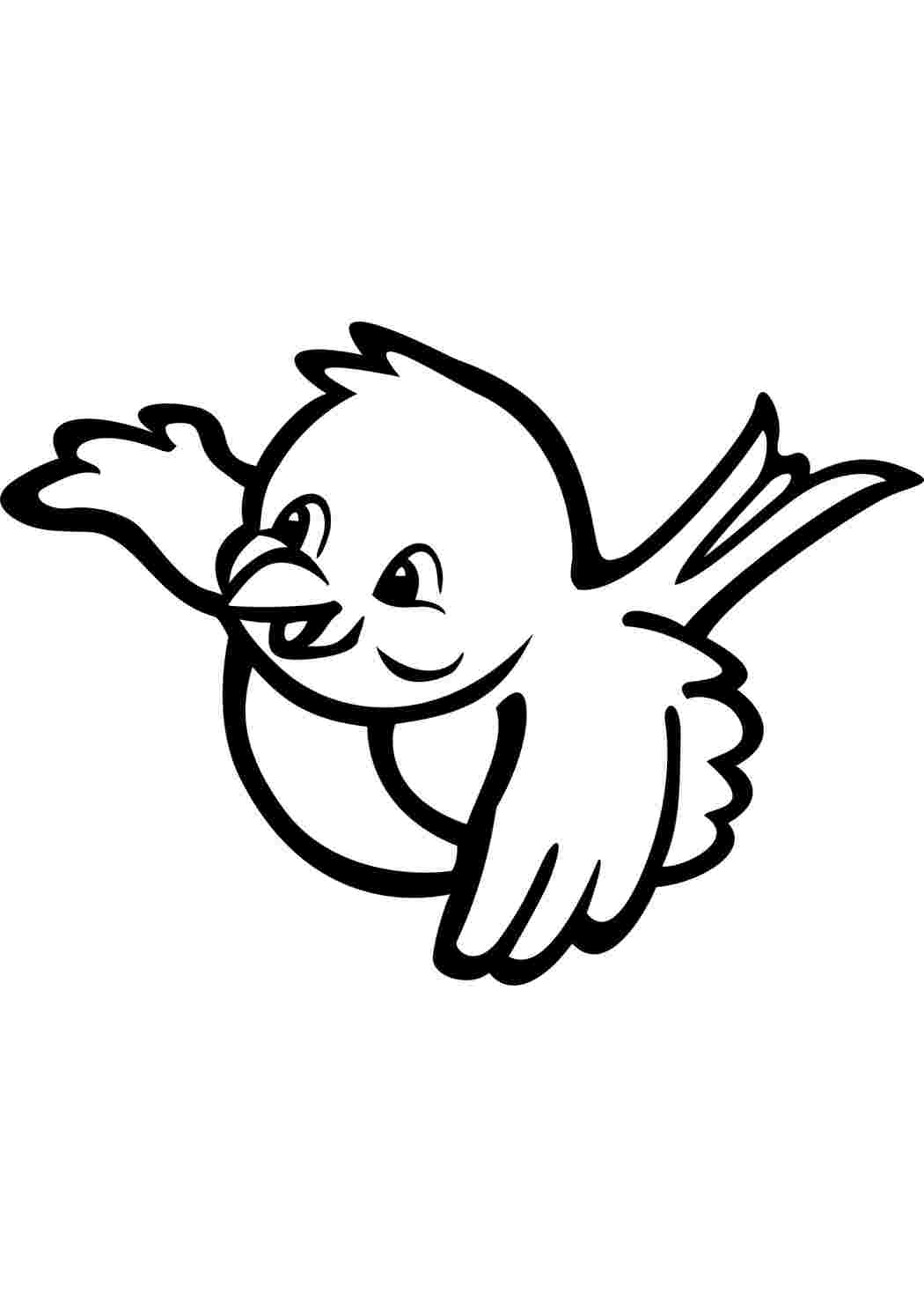 Раскраска воробей