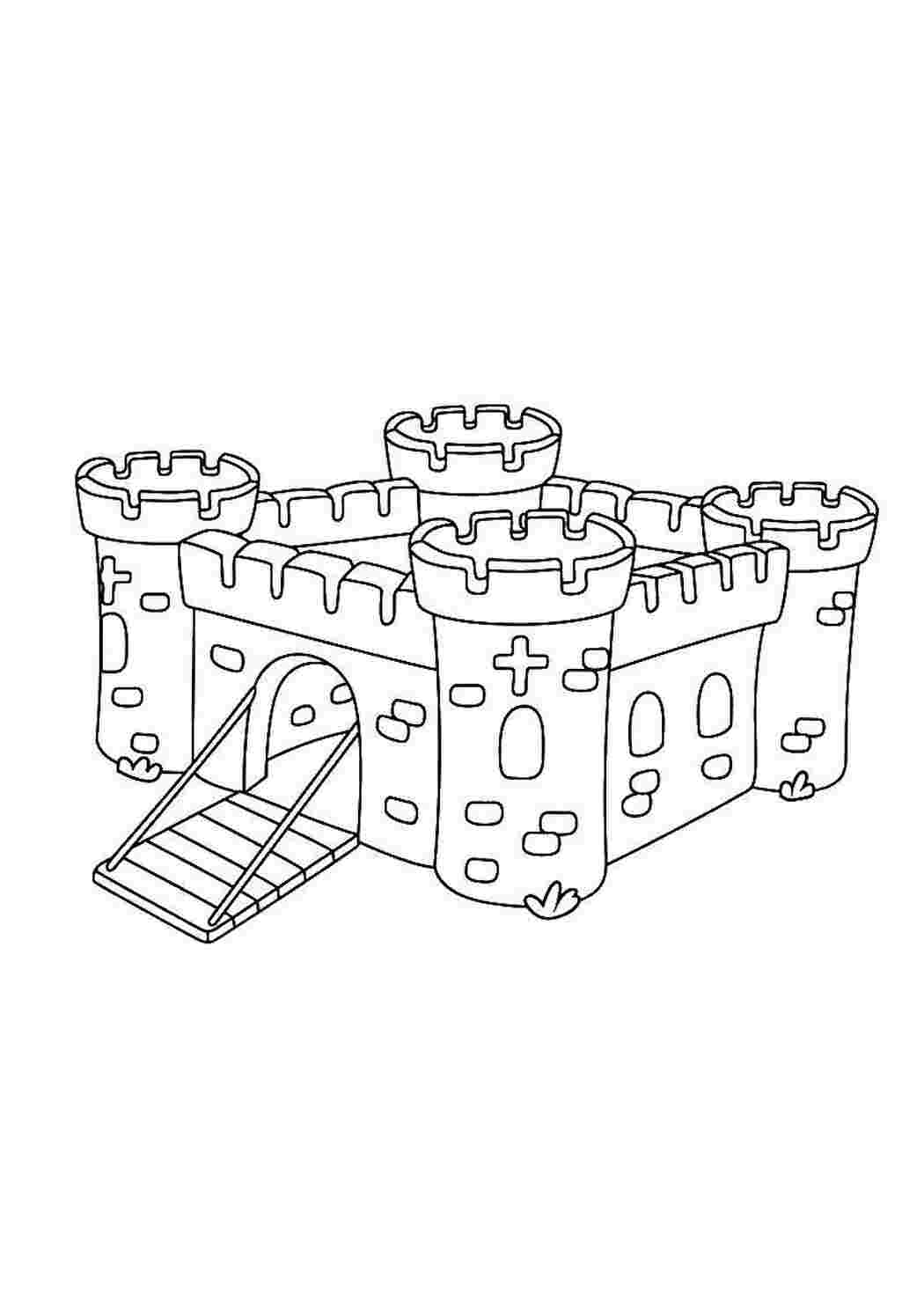 Раскраска Крепость