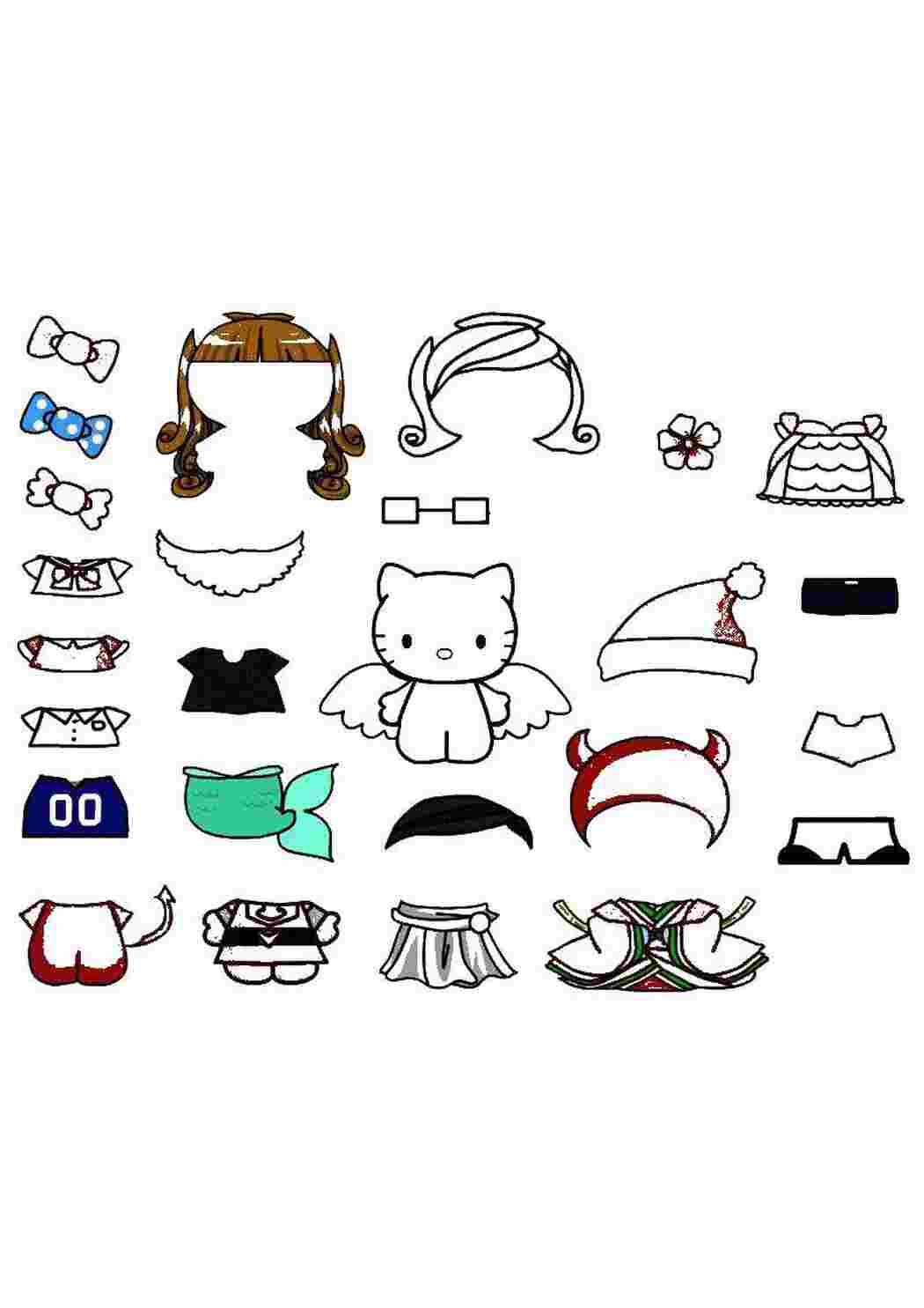 Раскраска Китти