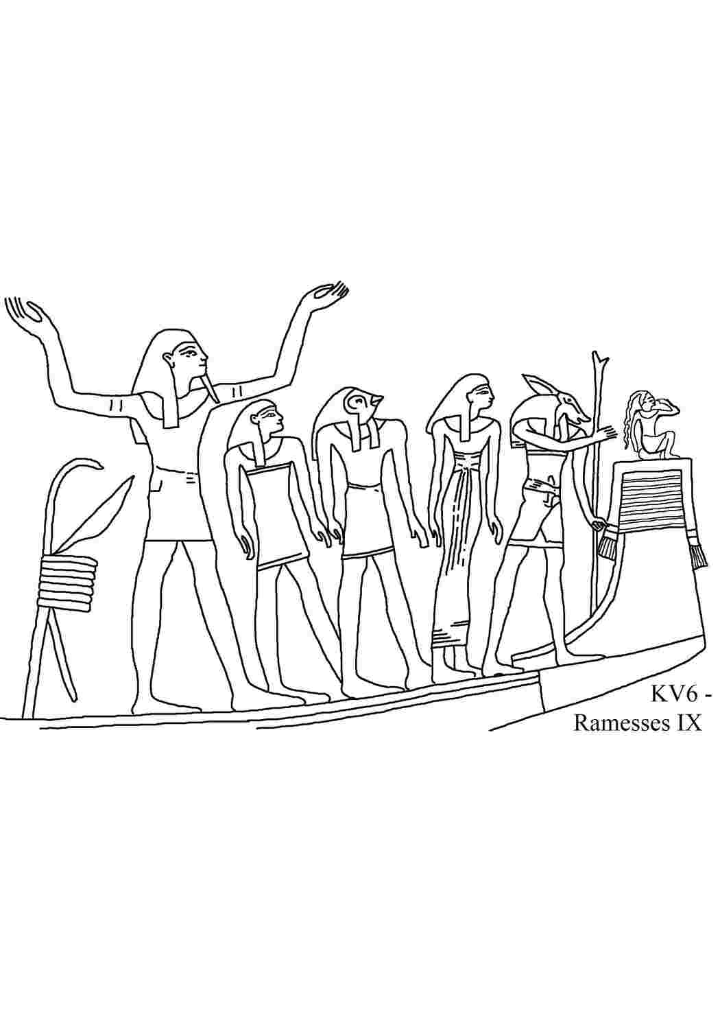 Раскраска Рамзесс девятый
