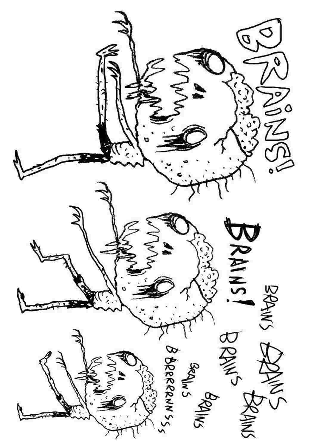 Раскраска Зомби