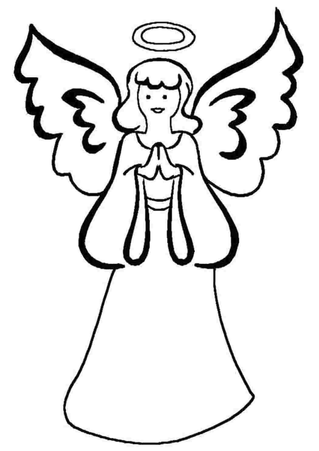 Раскраска ангелочек