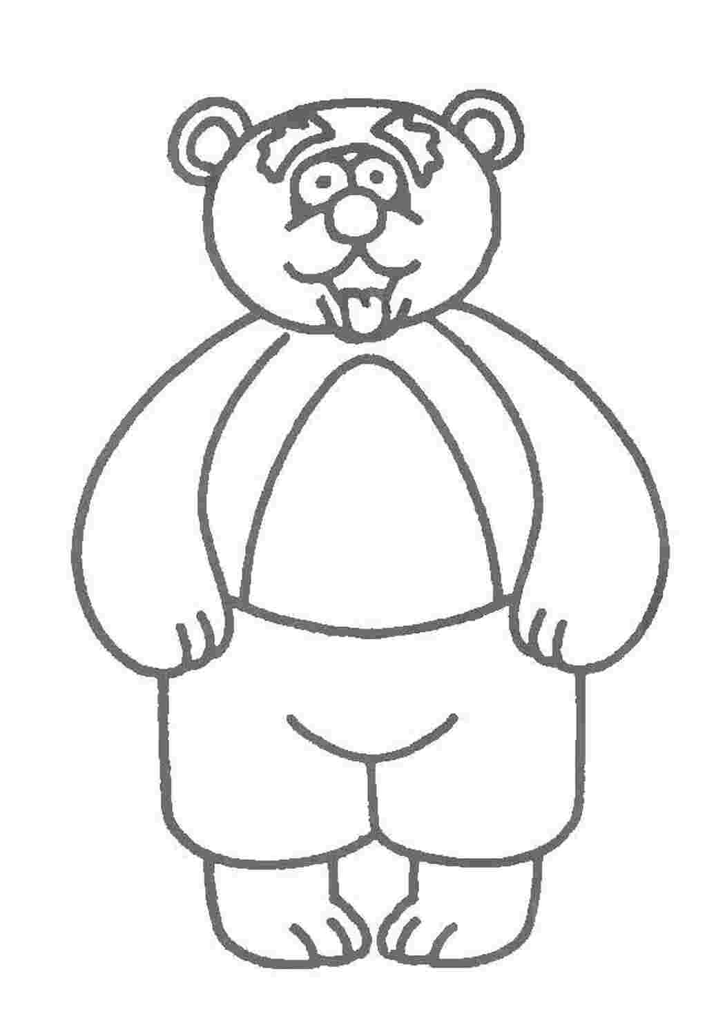 Раскраска Косолапый мишка