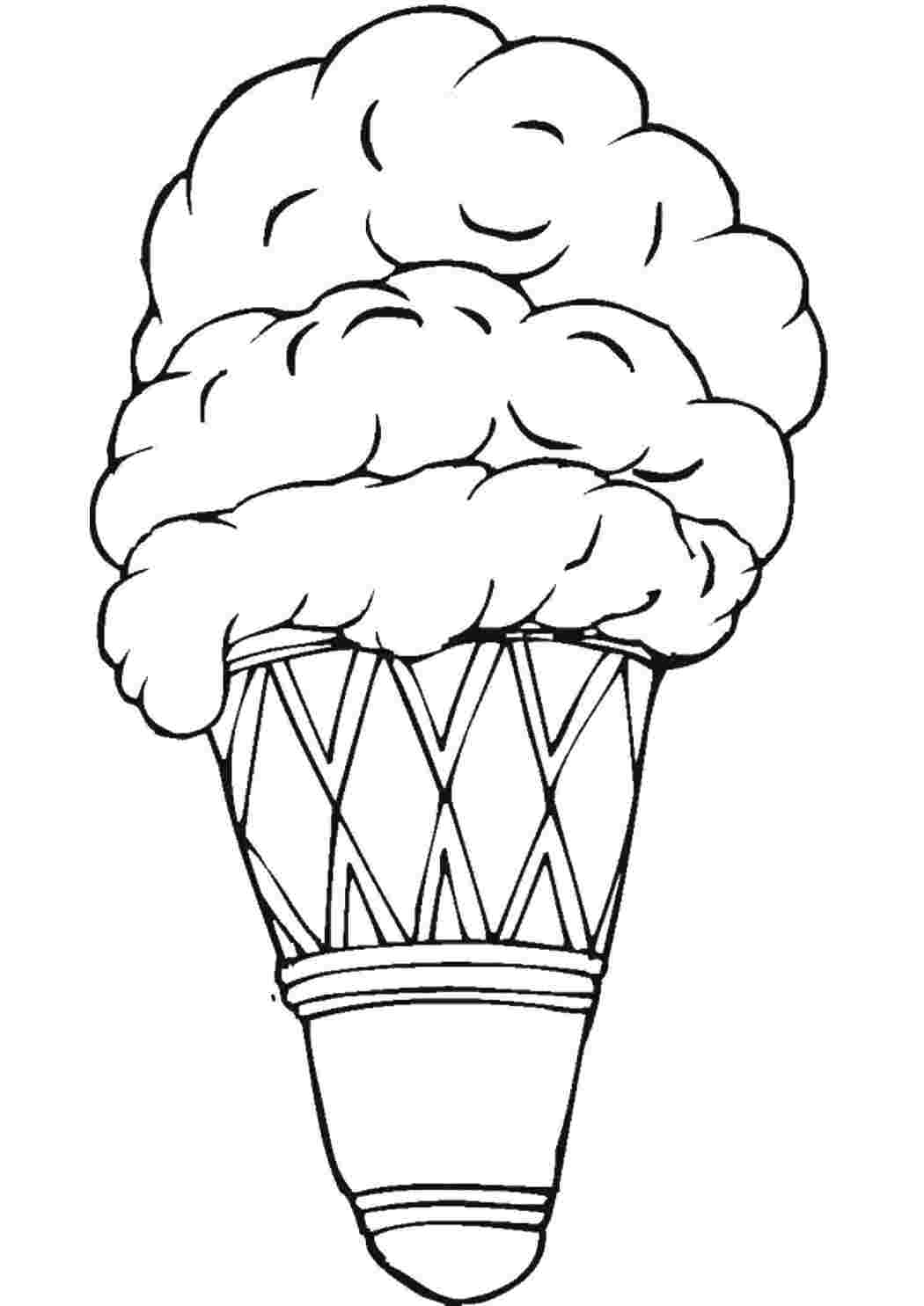 Раскраска Мороженое