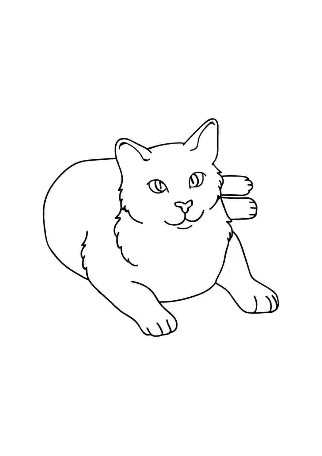 Картинка кошка для детей