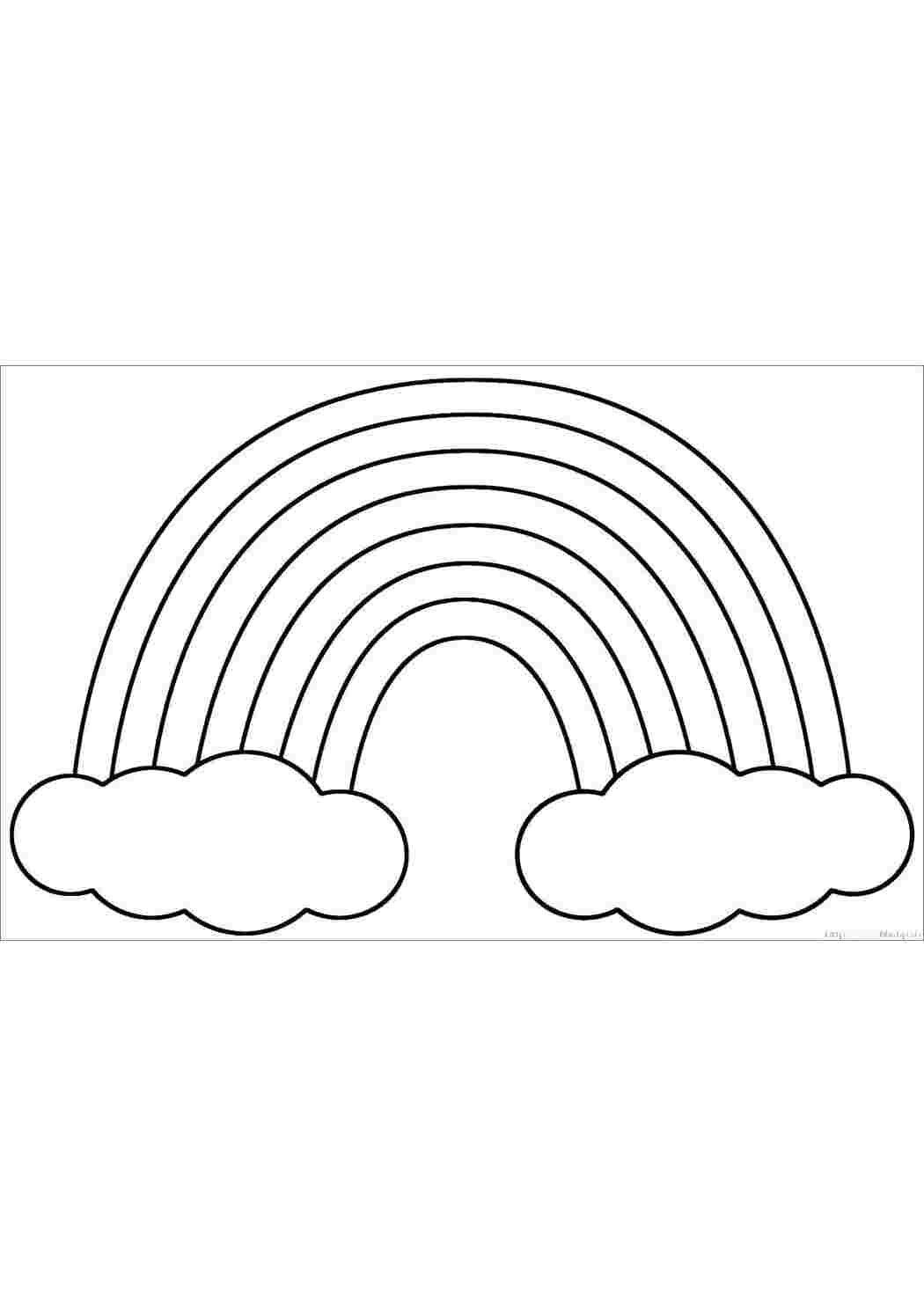 Раскраска Радуга