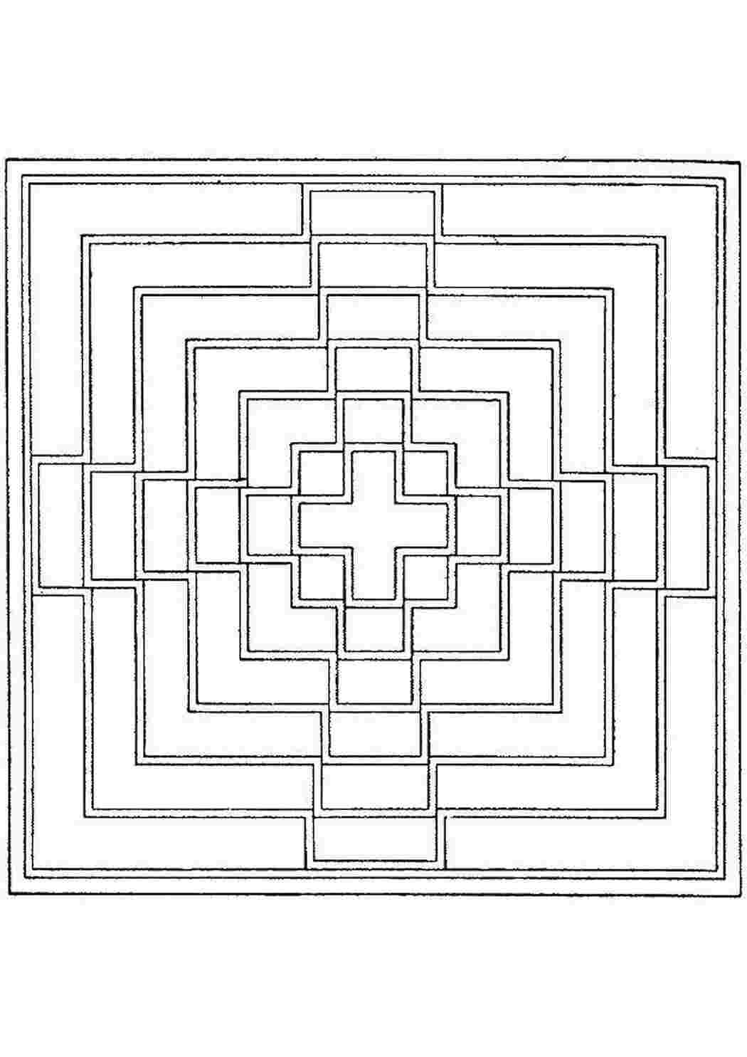 Раскраска Калейдоскоп