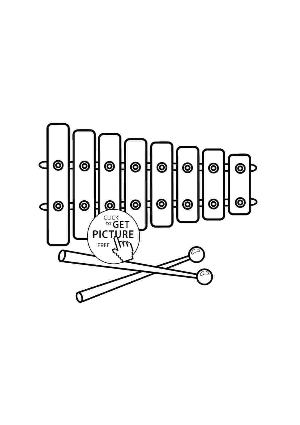 Картинка ксилофон музыкальный инструмент