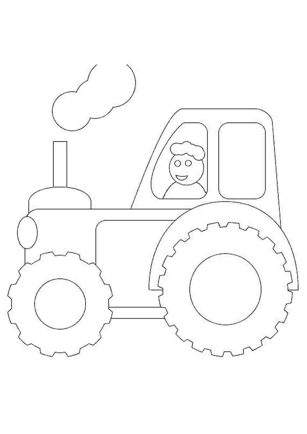 Раскраска Трактор.