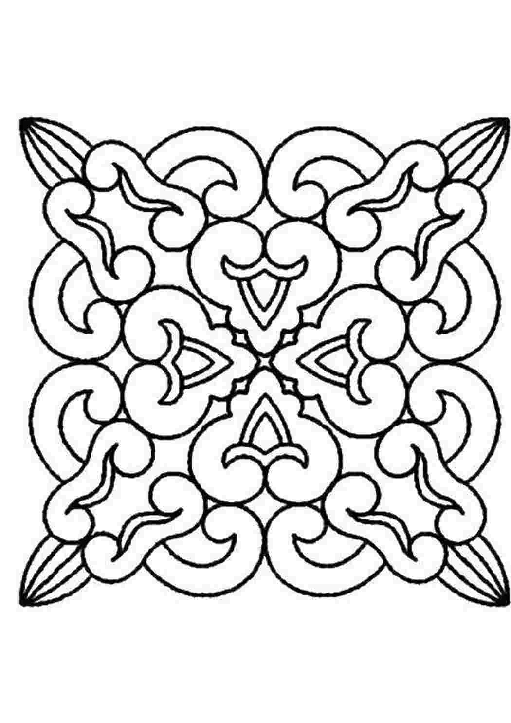 Раскраска Узоры