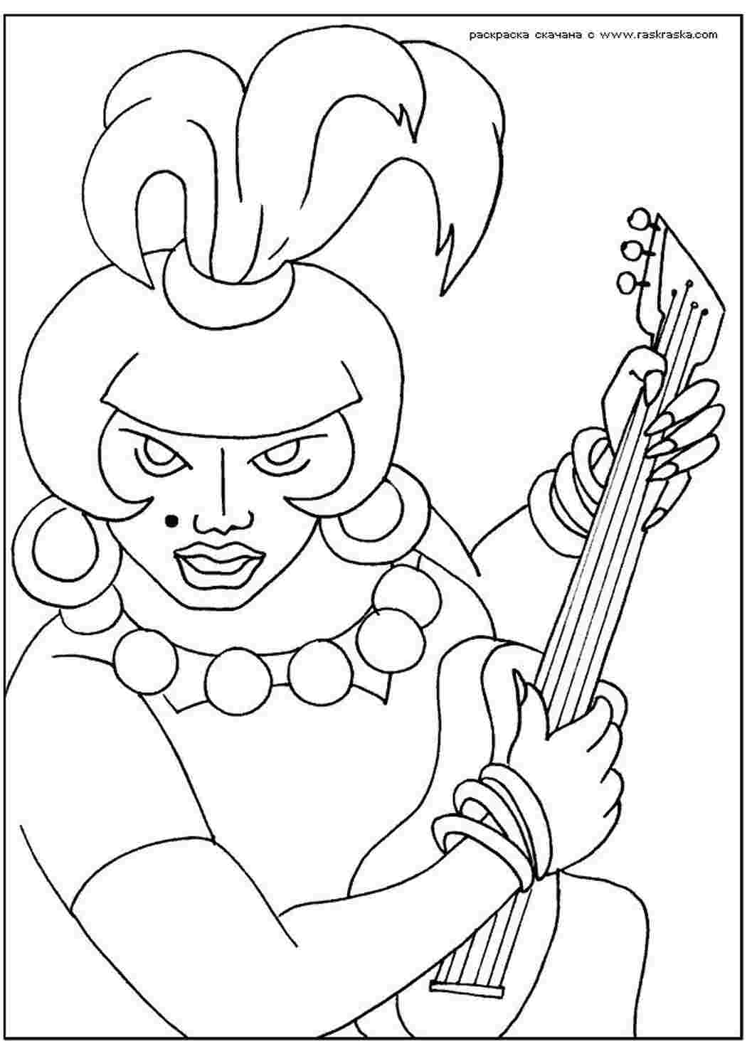 Раскраска  Атаманша 