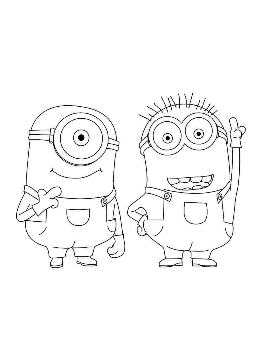 Раскраска Миньоны