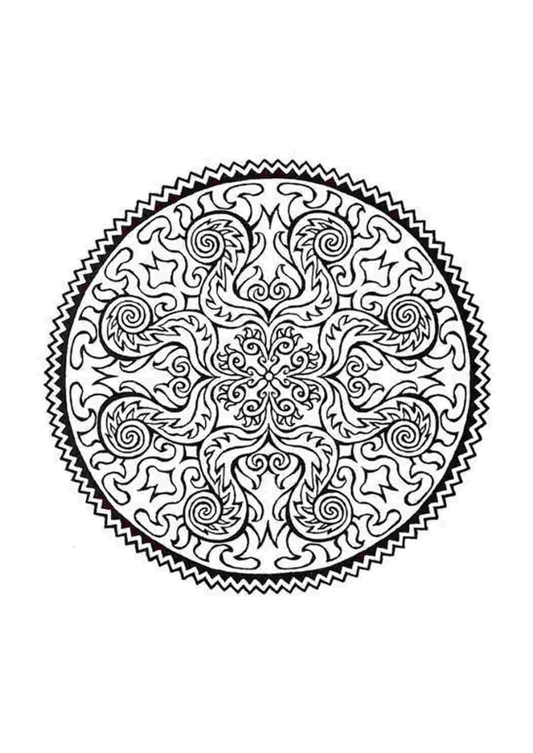 Раскраска мандалы
