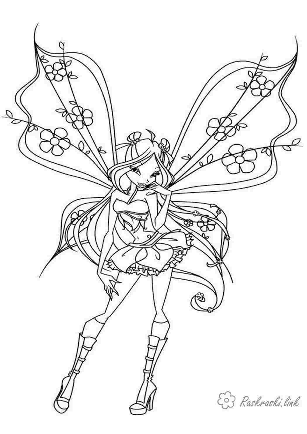 Раскраска винкс