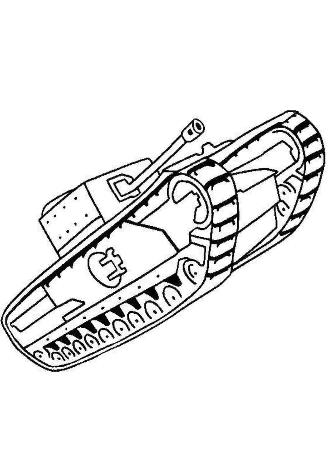 Раскраска Разукрашка танк