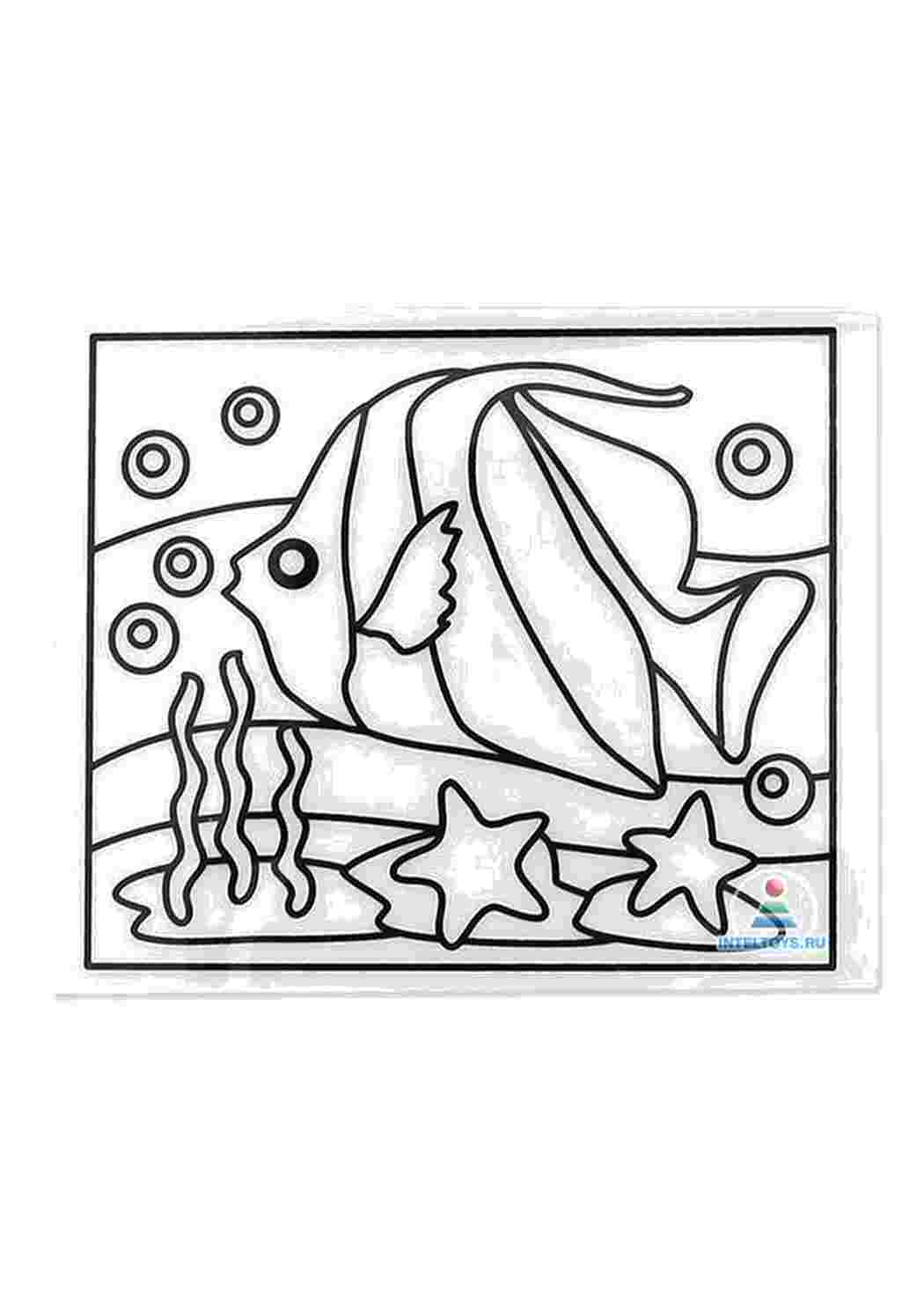Раскраска рыба витражные раскраски. 